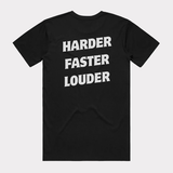 EST 68 Harder Faster Louder Black T-Shirt